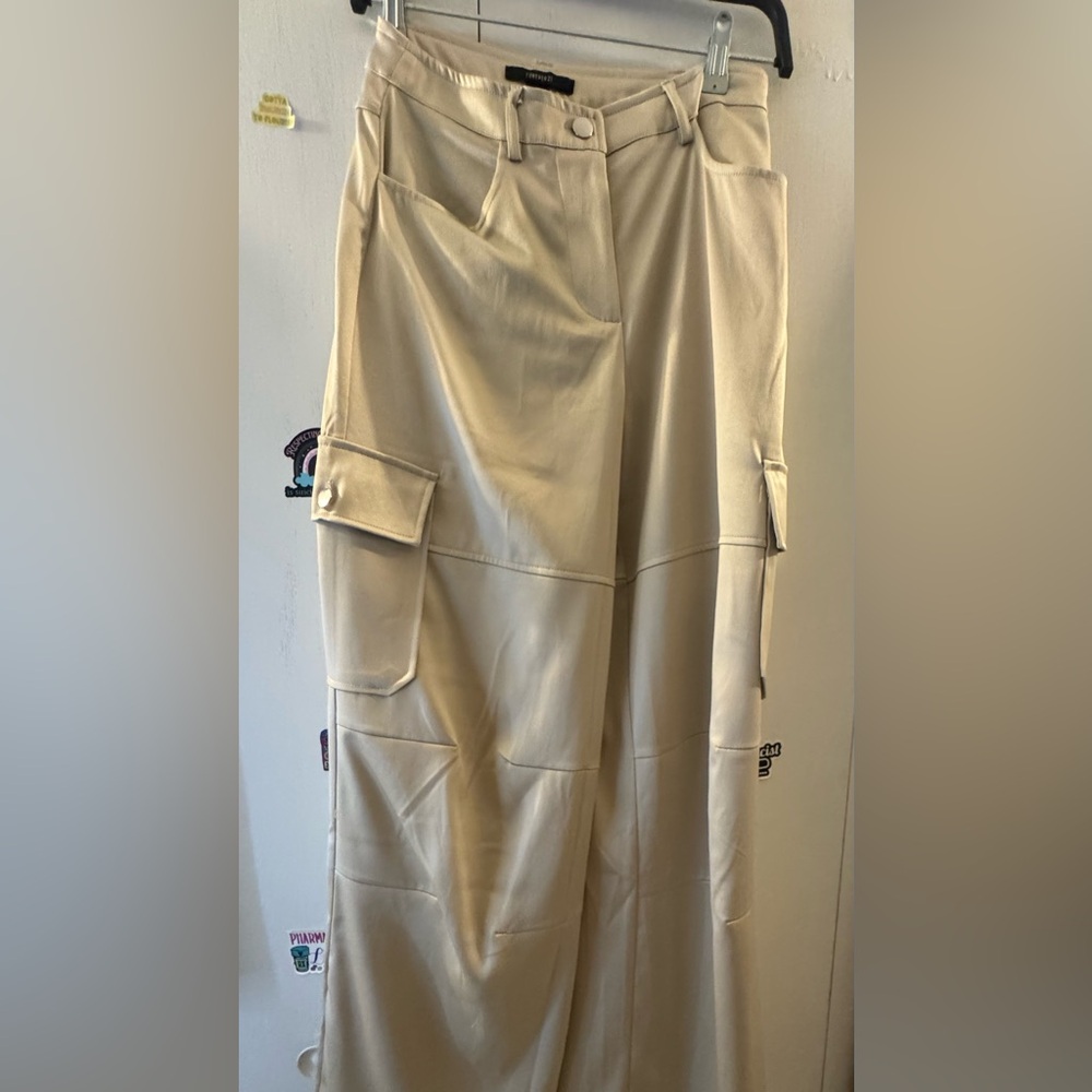 Zara Cream Wide Leg Pants